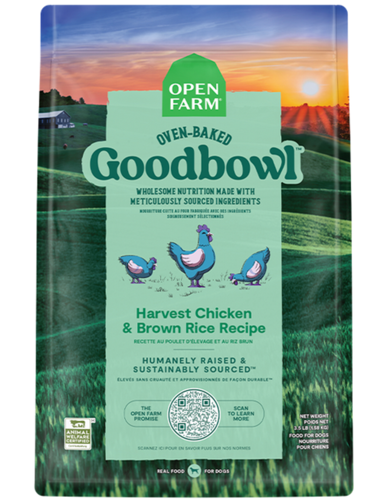 Open Farm Open Farm Oven Baked Dog Kibble | Goodbowl Harvest Chicken & Brown Rice Recipe 22 lb