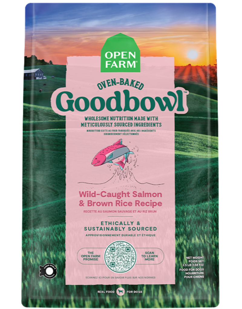 Open Farm Open Farm Oven Baked Dog Kibble | Goodbowl Wild Caught Salmon & Brown Rice Recipe 22 lb