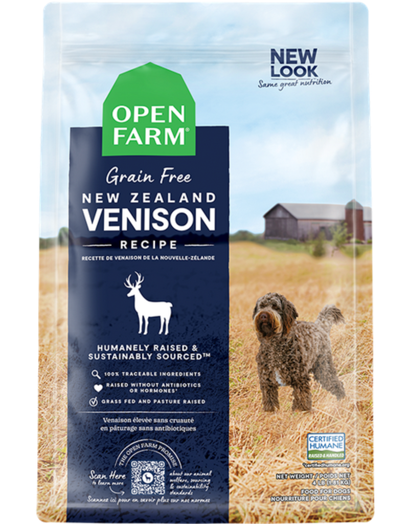 Open Farm Open Farm Grain Free Dog Kibble | New Zealand Venison Recipe 4 lb