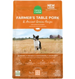 Open Farm Open Farm Ancient Grain Dog Kibble | Farmer's Table Pork Recipe 11 lb