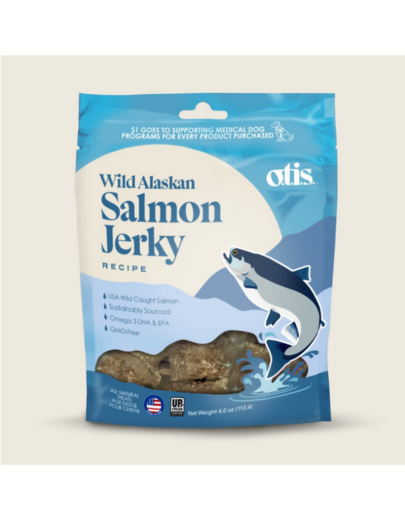 OTIS OTIS Dog Treats | Wild Things Wild Alaskan Salmon Jerky Recipe 4 oz