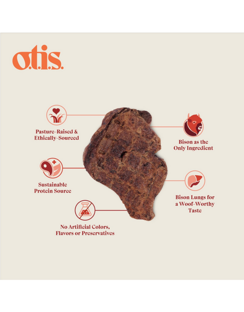 OTIS OTIS Dog Treats | Wild Things Bison Lung Filets 4 oz