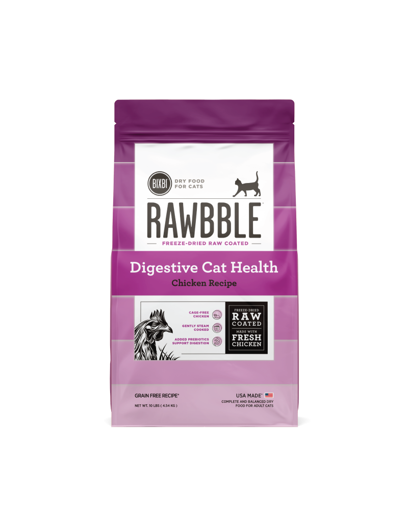 Bixbi z Bixbi Rawbble Cat Kibble | Digestive Health Chicken Recipe 10 lb