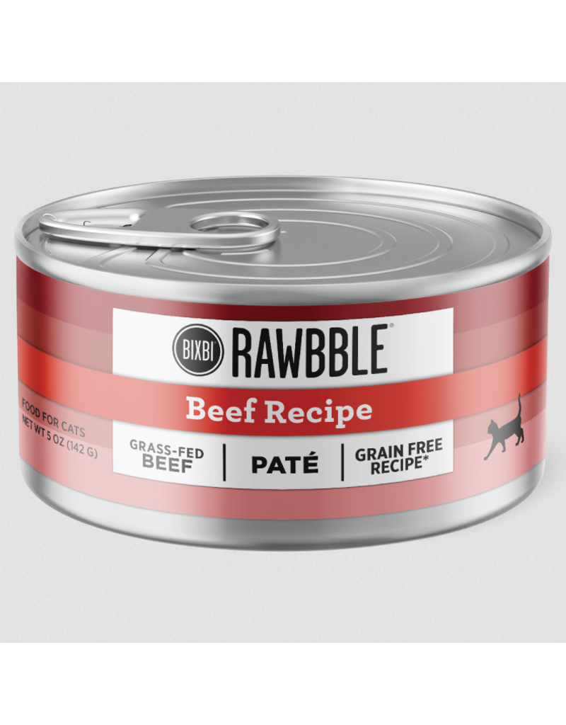 Bixbi Bixbi Rawbble Canned Cat Food | Beef Pate 5 oz single