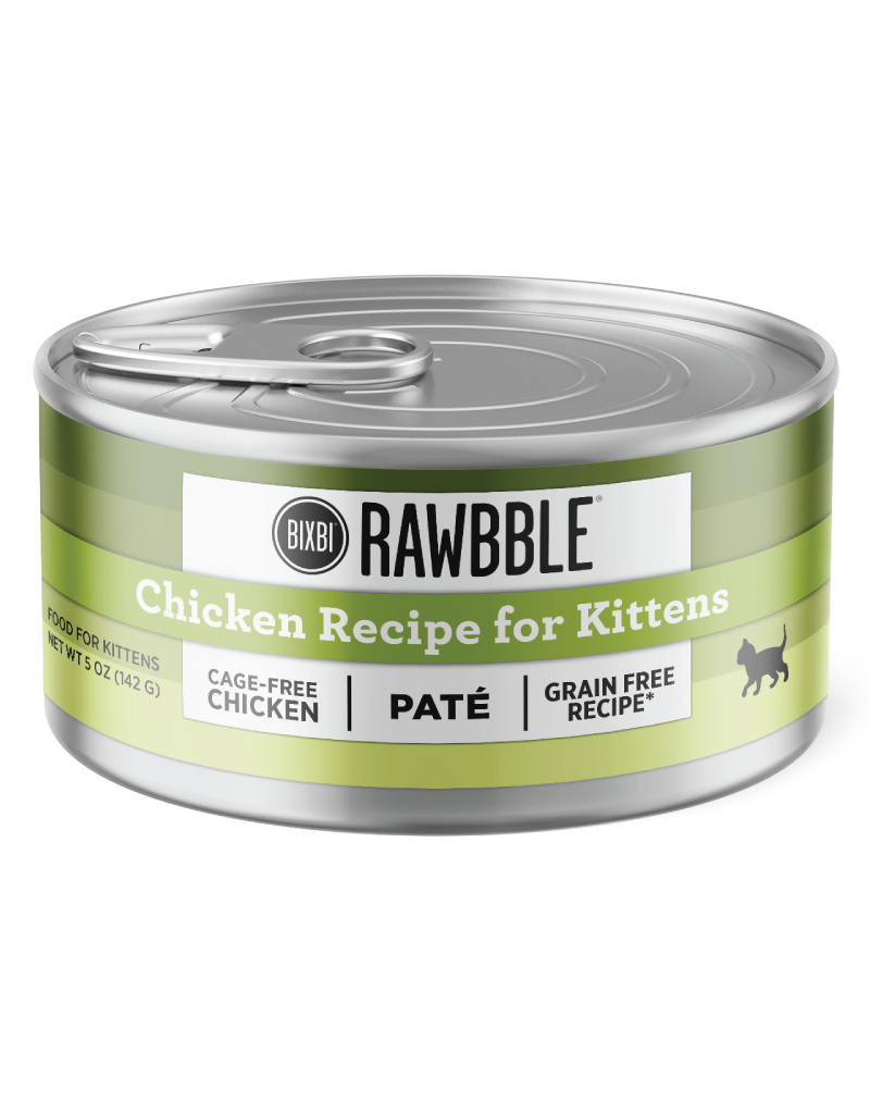 Bixbi Bixbi Rawbble Canned Cat Food | Kitten Chicken Pate 5 oz CASE/24