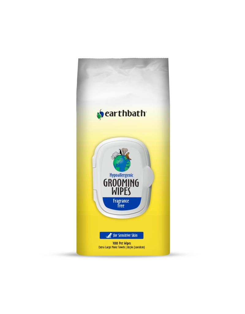 Earthbath Earthbath Dog Grooming Wipes | Hypo-Allergenic Fragrance Free 100 ct