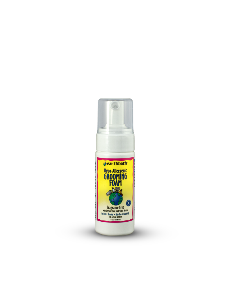 Earthbath Earthbath Hypoallergenic Grooming Foam For Cats Fragrance-Free 4 oz