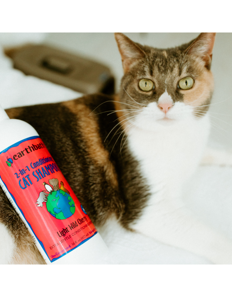 Earthbath Earthbath Shampoo & Conditioner | Light Wild Cherry Scent 2-in-1 for Cats 16 fl oz