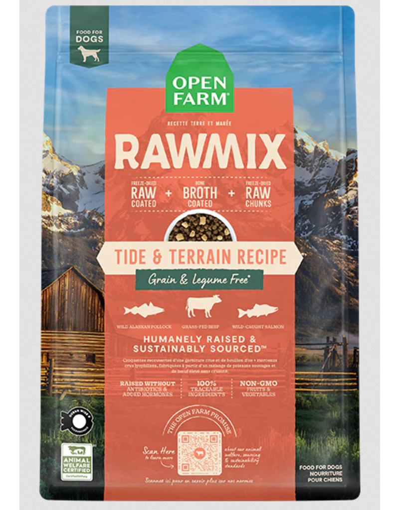 Open Farm Open Farm RawMix Dog Kibble | Grain Free Tide & Terrain Recipe 20 lb