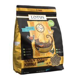 Lotus Natural Pet Food Lotus Oven Baked Cat Kibble | Grain Free Low Fat Chicken Recipe 5 lb