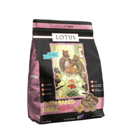 Lotus Natural Pet Food Lotus Oven Baked Dog  Kibble | Grain Free Turkey Recipe 4 lb