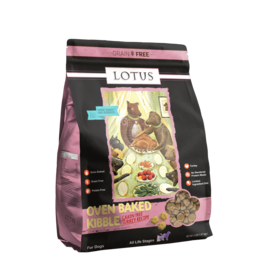 Lotus Natural Pet Food z Lotus Oven Baked Dog  Kibble | Grain Free Turkey Recipe 4 lb
