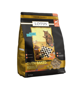 Lotus Natural Pet Food Lotus Oven Baked Dog  Kibble | Senior Chicken & Brown Rice Recipe 4 lb