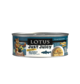 Lotus Natural Pet Food Lotus Just Juicy Canned Cat Food | Grain Free Salmon & Pollock Stew 5.3 oz CASE/24