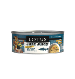 Lotus Natural Pet Food Lotus Just Juicy Canned Cat Food | Grain Free Salmon & Pollock Stew 5.3 oz