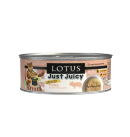 Lotus Natural Pet Food Lotus Just Juicy Canned Cat Food | Grain Free Pork Stew 5.3 oz single