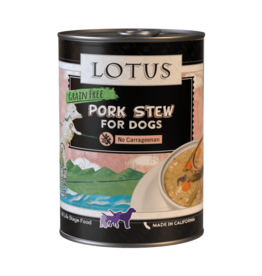 Lotus Natural Pet Food Lotus Just Juicy Canned Dog Food | Grain Free Pork Stew 12.5 oz CASE/12