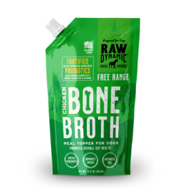 Raw Dynamic Raw Dynamic Frozen Bone Broth | Species Probiotic Chicken for Dogs 12 oz (*Frozen Products for Local Delivery or In-Store Pickup Only. *)