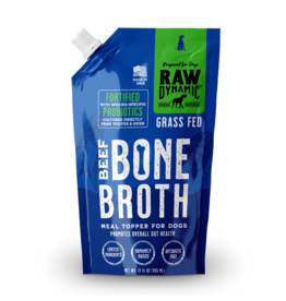 Raw Dynamic Raw Dynamic Frozen Bone Broth | Species Probiotic Beef for Dogs 12 oz CASE/6 (*Frozen Products for Local Delivery or In-Store Pickup Only. *)