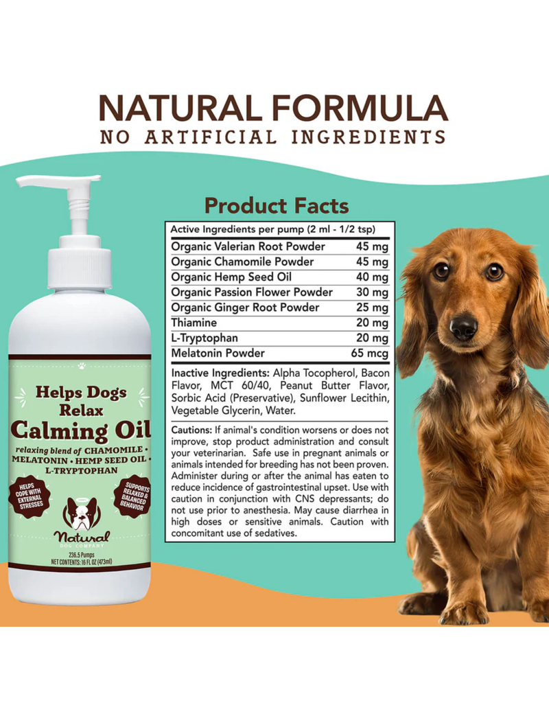 Natural Dog Company Natural Dog Company Supplements | Calming Oil with Chamomile 16 oz