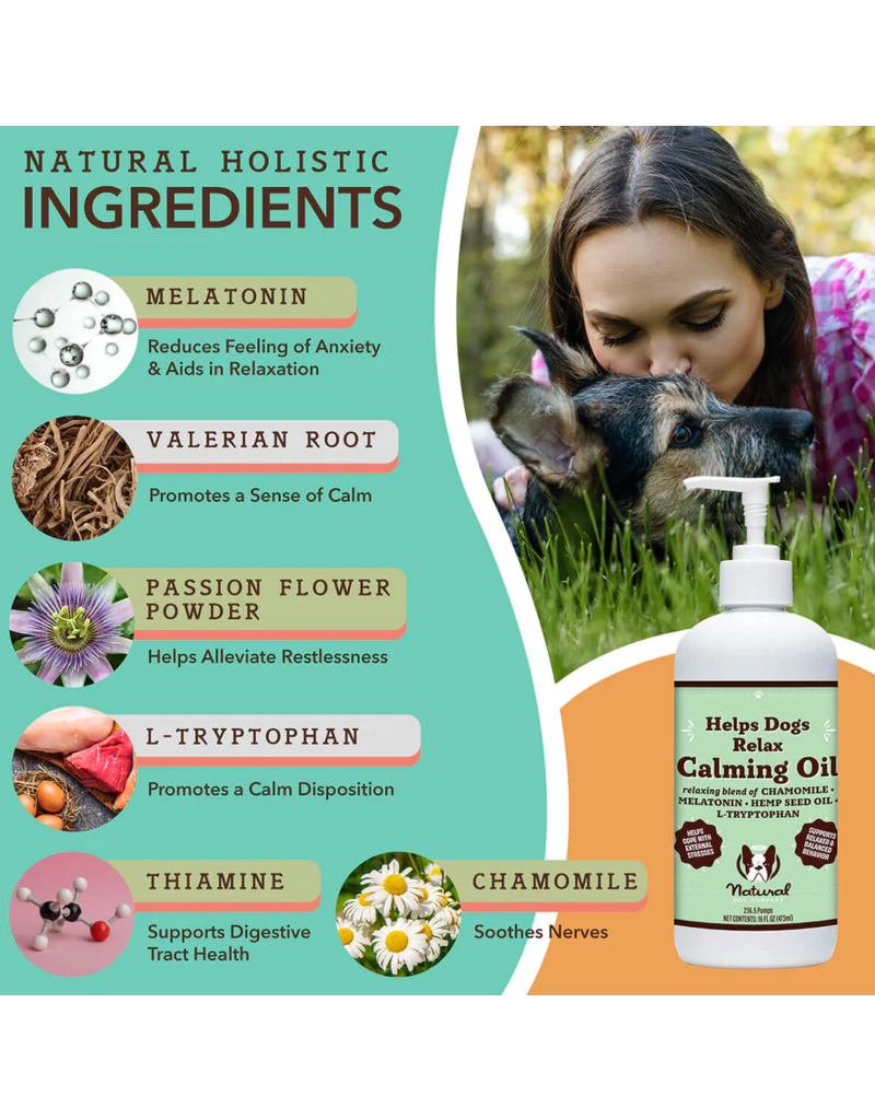 Natural Dog Company Zz Natural Dog Company Supplements | Calming Oil with Chamomile 16 oz