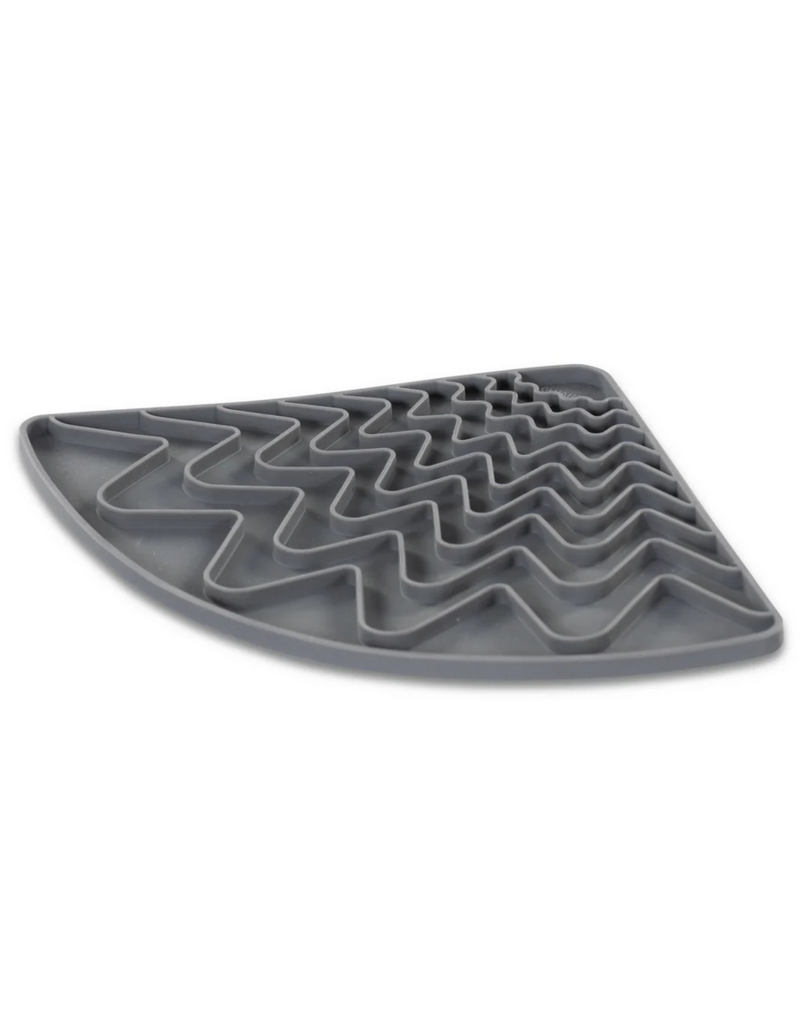 Messy Mutts Messy Mutts Silicone Lick Mat | Triangle Grey
