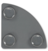Messy Mutts Messy Mutts Silicone Lick Mat | Triangle Grey