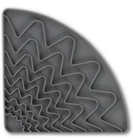 Messy Mutts Messy Mutts Silicone Lick Mat | Triangle Grey