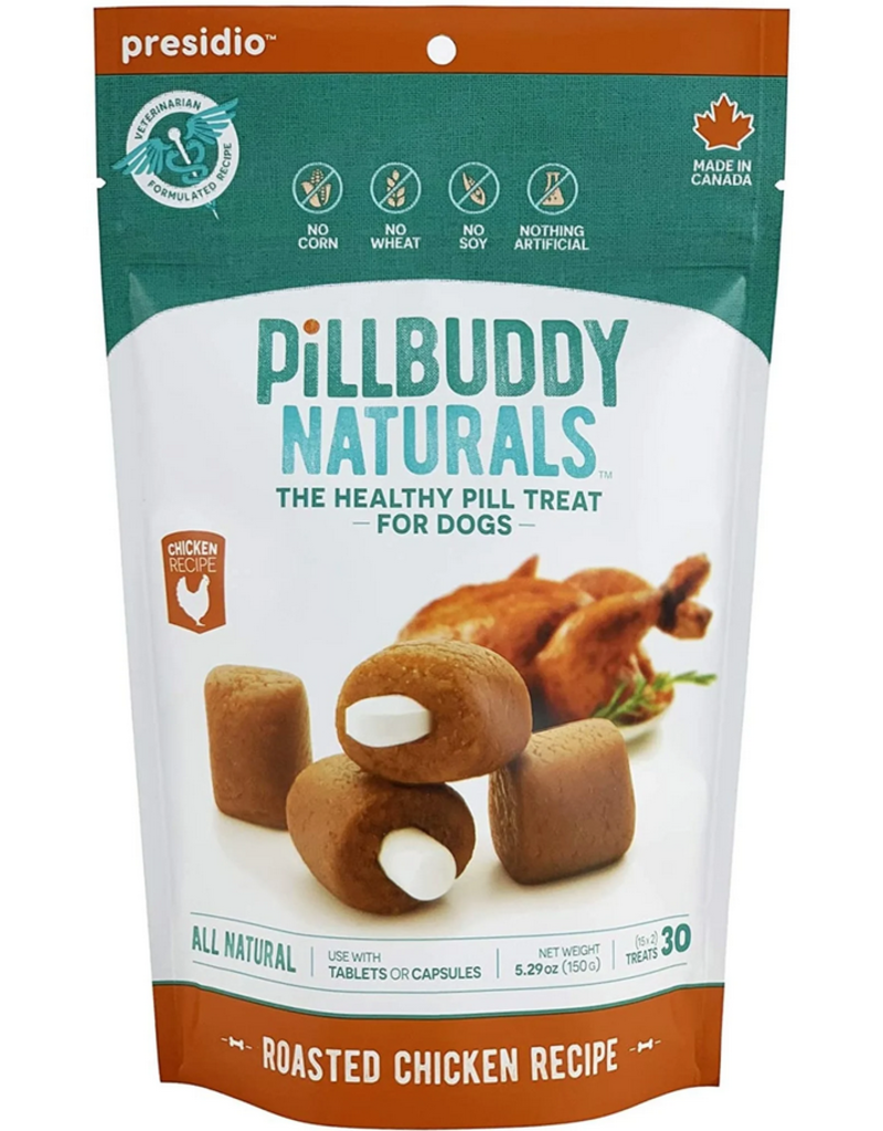 Presidio Natural Pet Co Presidio Pill Buddy Naturals | Roasted Chicken Recipe 30 ct