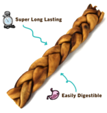 Tuesday's Natural Dog Company Tuesday's Natural Dog Company Dog Chews | Collagen Jumbo Braided 12" single