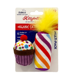 Huxley & Kent Huxley & Kent Birthday Cat Toys | MeWow Cupcake & Candle 2 Pack