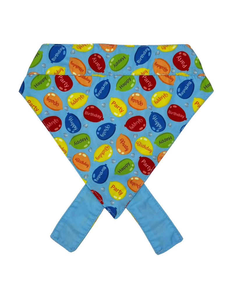 Huxley & Kent Huxley & Kent Bandana | Reversible Party Time 2.0 Blue Small