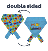 Huxley & Kent Huxley & Kent Bandana | Reversible Party Time 2.0 Blue Small