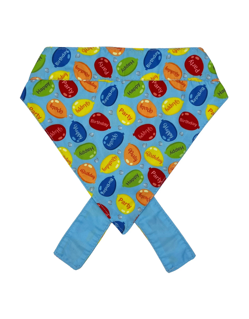 Huxley & Kent Huxley & Kent Bandana | Reversible Party Time 2.0 Blue Large