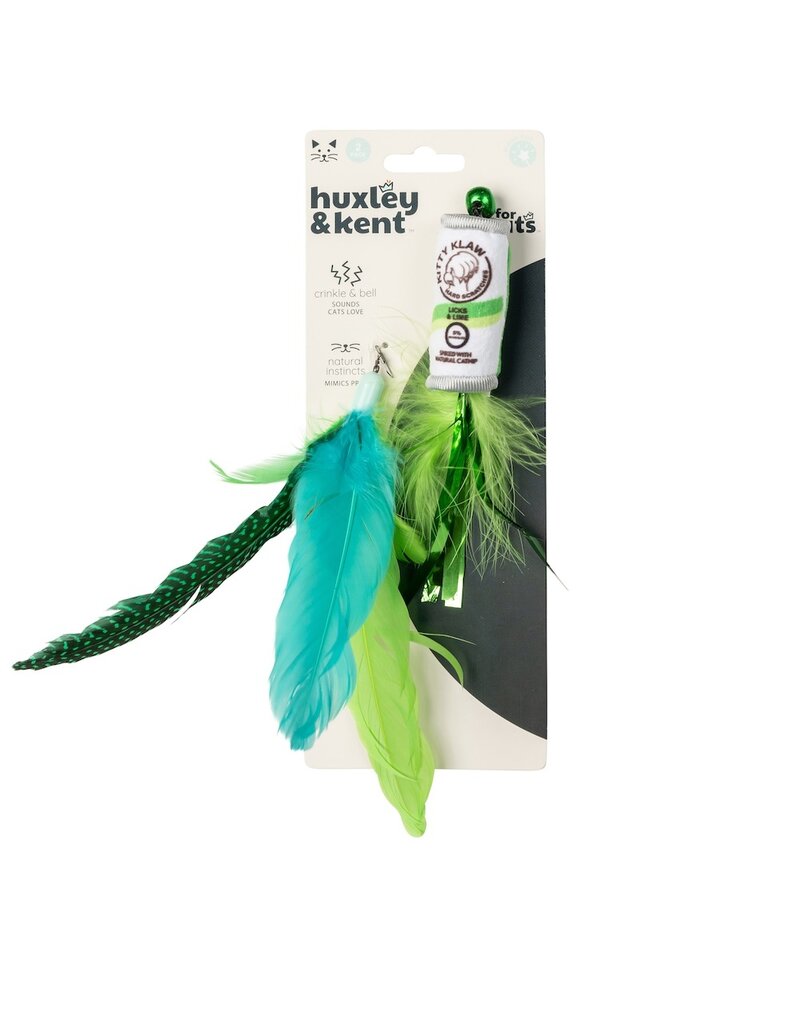 Huxley & Kent Huxley & Kent Cat Toys | Kitty Klaw & Feather Tail Teasers 2 pack Refills
