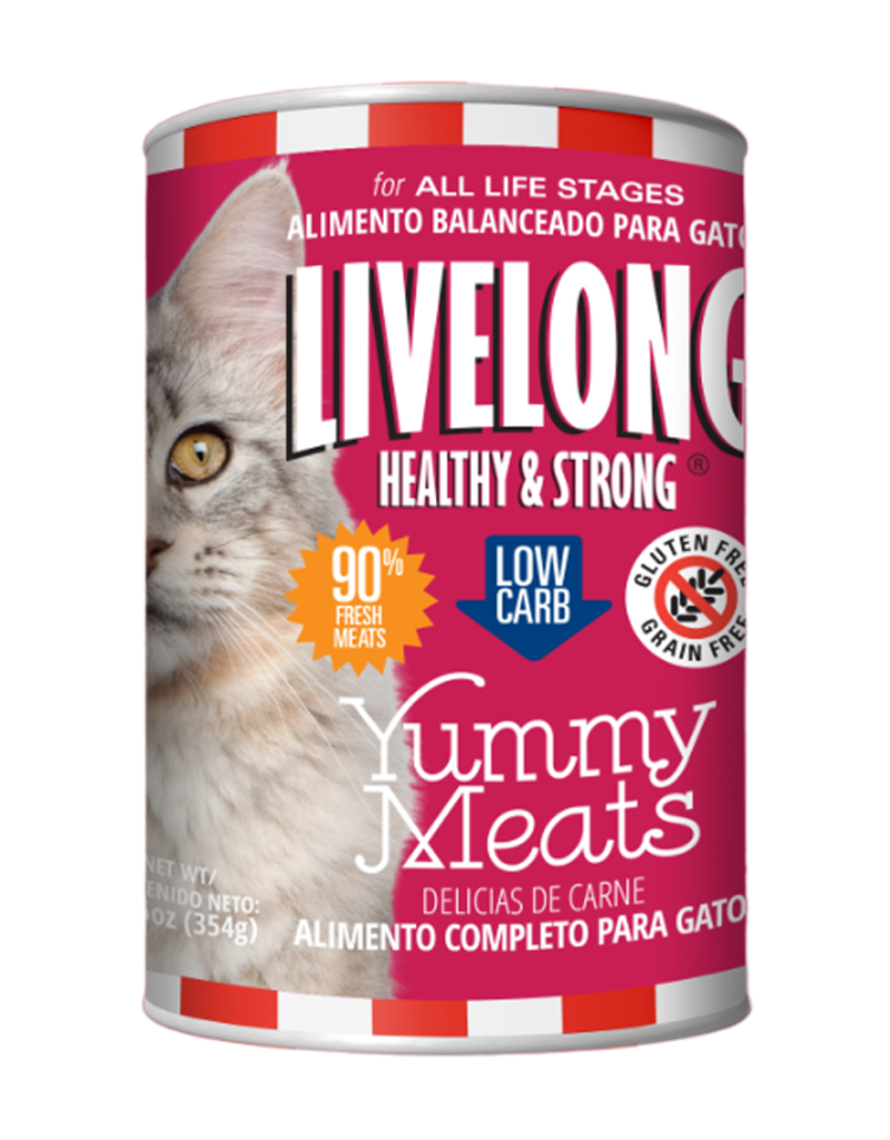 Livelong LiveLong Canned Cat Food | Yummy Meats - Lamb, Venison, Pork 12.5 oz single