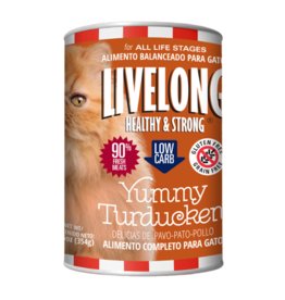 Livelong LiveLong Canned Cat Food | Yummy Turducken 12.5 oz CASE