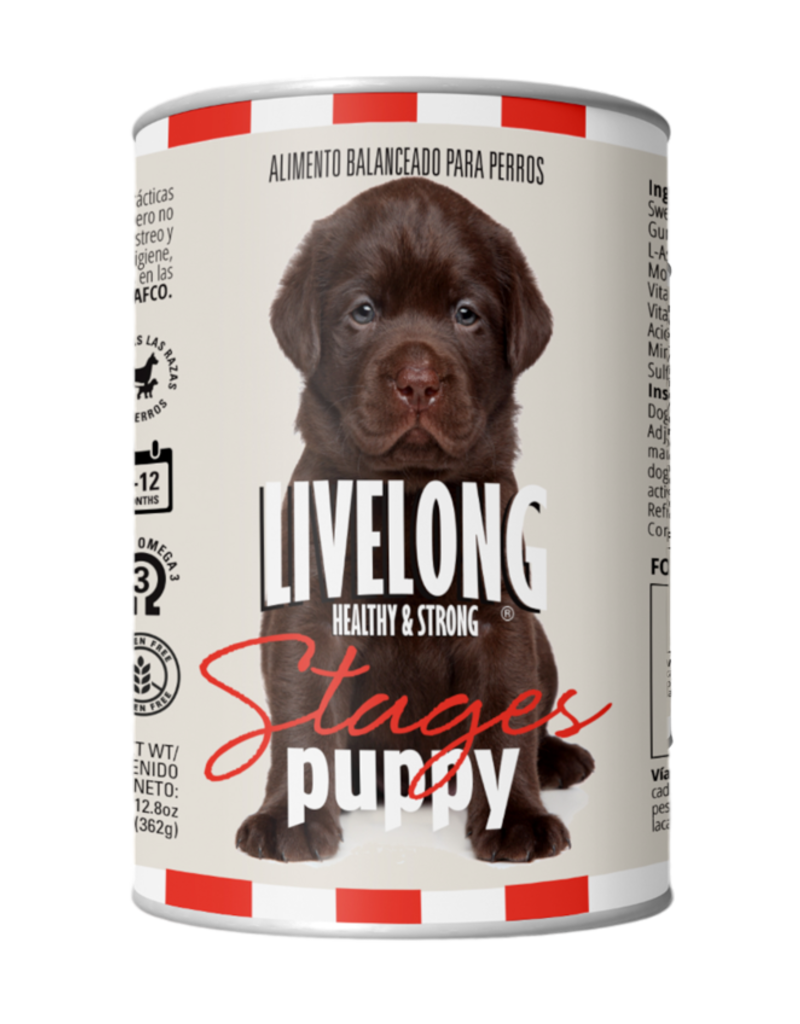 Livelong LiveLong Canned Dog Food | Stages Puppy 12.5 oz CASE