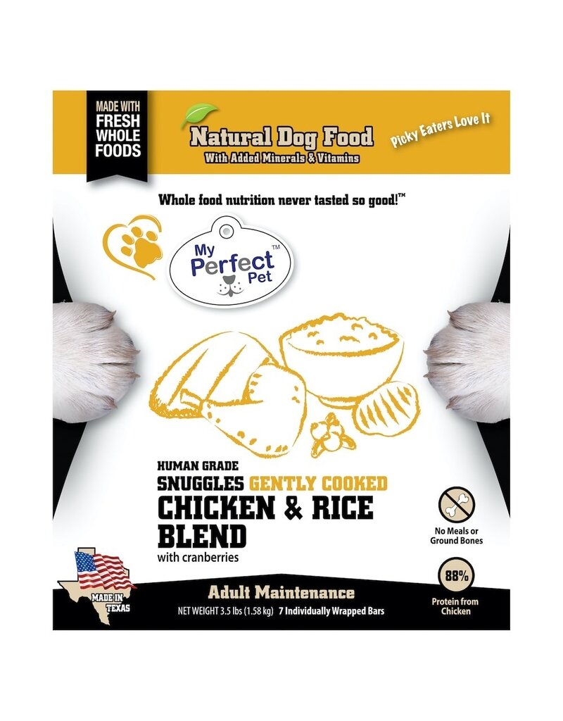 My Perfect Pet Gently Cooked Dog Food | Snuggle's Chicken & Rice 4 lb (*Frozen Products for Local Delivery or In-Store Pickup Only. *)