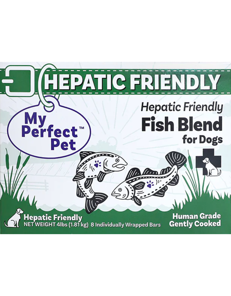 My Perfect Pet Gently Cooked Dog Food | Hepatic Friendly Fish Blend 4 lb (*Frozen Products for Local Delivery or In-Store Pickup Only. *)