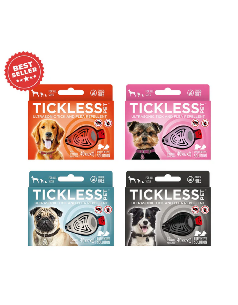 TicklessUSA Tickless Pet | Chemical Free Ultrasonic Tick & Flea Repellent Orange