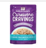 Stella & Chewy's Stella & Chewy's Carnivore Cravings Protein Meal | Salmon, Tuna, & Mackerel Pouch 2.8 oz single