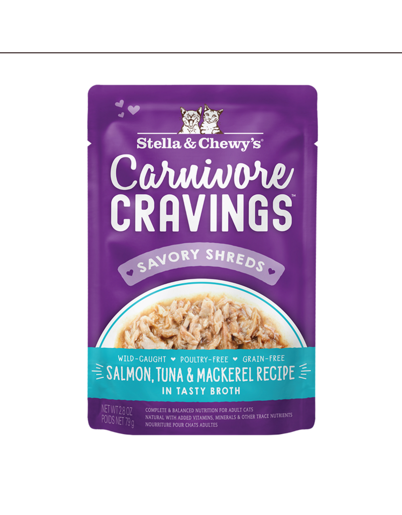 Stella & Chewy's Stella & Chewy's Carnivore Cravings Protein Meal | Salmon, Tuna, & Mackerel Pouch 2.8 oz single