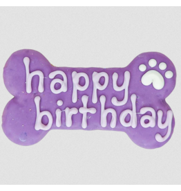 Bosco and Roxy's Bosco & Roxys Bark-Day Collection | 6" Happy Birthday Bone Violet single