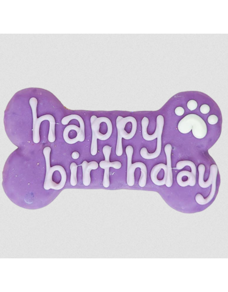 Bosco and Roxy's Bosco & Roxys Bark-Day Collection | 6" Happy Birthday Bone Violet single