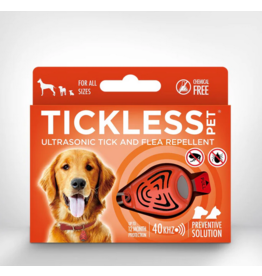 TicklessUSA Tickless Pet | Chemical Free Ultrasonic Tick & Flea Repellent Orange