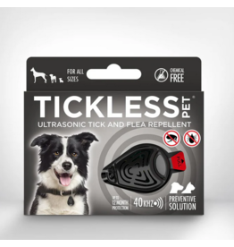 TicklessUSA Tickless Pet | Chemical Free Ultrasonic Tick & Flea Repellent Black