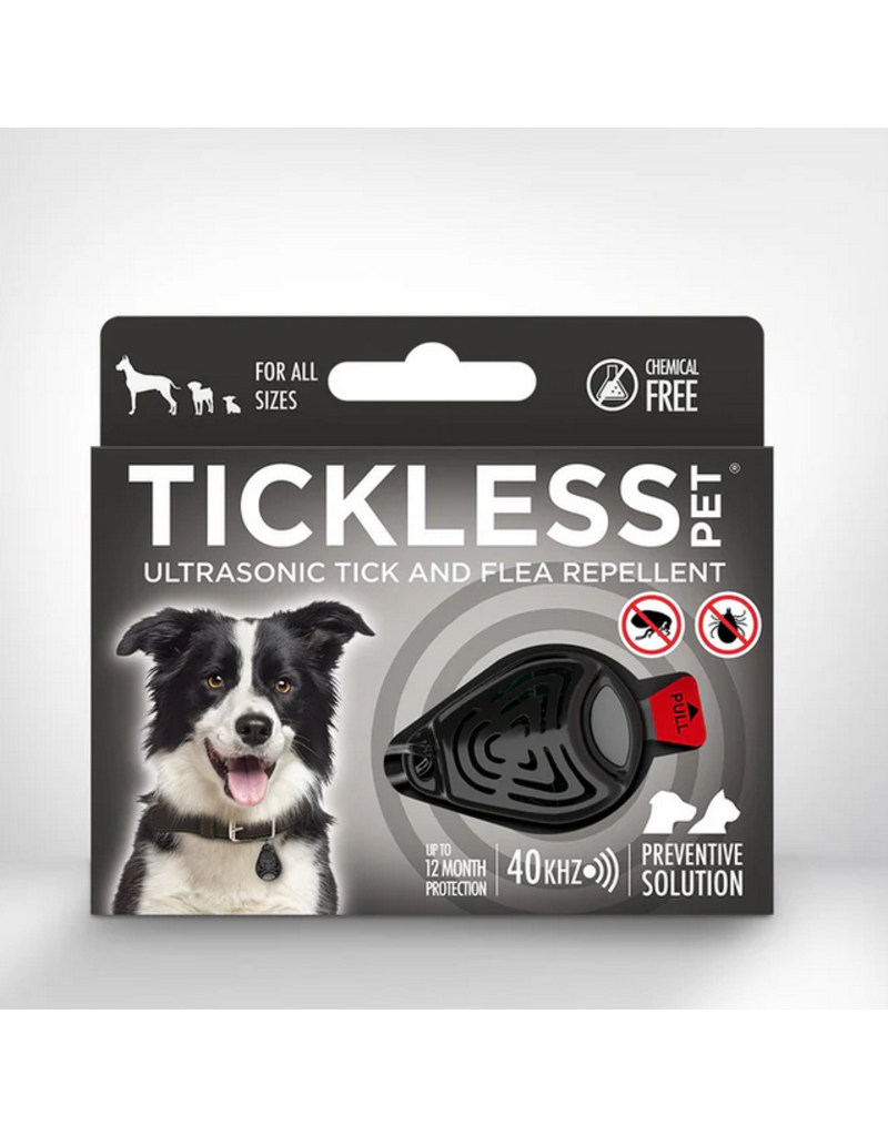 TicklessUSA Tickless Pet | Chemical Free Ultrasonic Tick & Flea Repellent Black