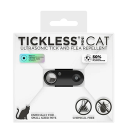 TicklessUSA Tickless Pet | Chemical Free Ultrasonic Tick & Flea Repellent Mini Cat Black Rechargeable