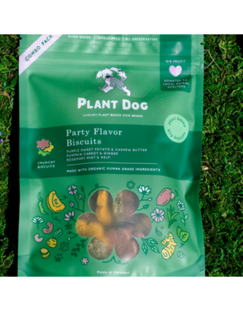 Plant Dog LLC Plant Dog Treats | Combo Pack Party Flavor Biscuits 3 oz